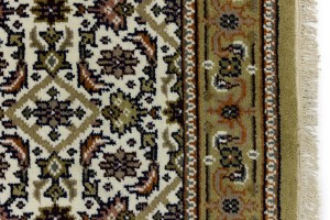 Cream Floral Tribal 3X5 Indo-Bidjar Oriental Rug