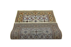 Cream Floral Tribal 3X5 Indo-Bidjar Oriental Rug