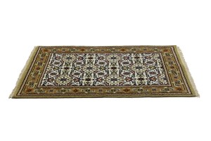 Cream Floral Tribal 3X5 Indo-Bidjar Oriental Rug