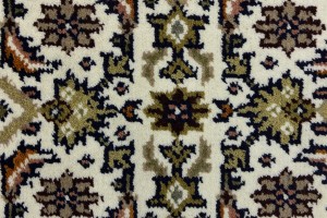 Cream Floral Tribal 3X5 Indo-Bidjar Oriental Rug
