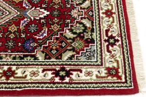 Red Floral Tribal 3'2X5'6 Indo-Bidjar Oriental Rug