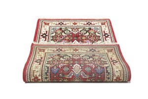 Red Floral Tribal 3'2X5'6 Indo-Bidjar Oriental Rug