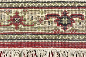 Red Floral Tribal 3'2X5'6 Indo-Bidjar Oriental Rug