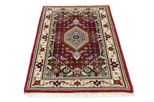 Red Floral Tribal 3'2X5'6 Indo-Bidjar Oriental Rug