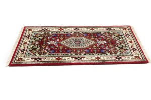 Red Floral Tribal 3'2X5'6 Indo-Bidjar Oriental Rug