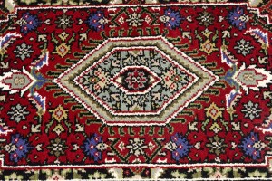 Red Floral Tribal 3'2X5'6 Indo-Bidjar Oriental Rug