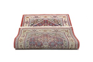 Red Floral Tribal 3'2X5'4 Indo-Bidjar Oriental Rug