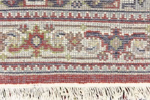 Red Floral Tribal 3'2X5'4 Indo-Bidjar Oriental Rug