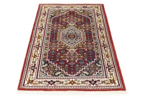 Red Floral Tribal 3'2X5'4 Indo-Bidjar Oriental Rug