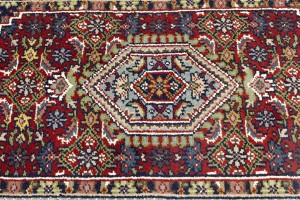 Red Floral Tribal 3'2X5'4 Indo-Bidjar Oriental Rug