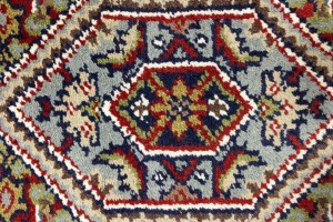 Red Floral Tribal 3'2X5'4 Indo-Bidjar Oriental Rug
