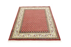 Red Floral 4X6 Indo Botemir Oriental Rug