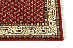 Red Floral 2'8X11'6 Indo Botemir Oriental Runner Rug