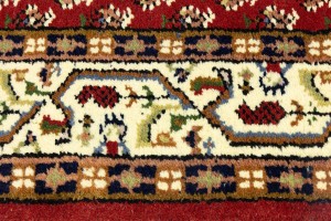Red Floral 2'8X11'6 Indo Botemir Oriental Runner Rug