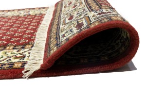 Red Floral 2'8X11'6 Indo Botemir Oriental Runner Rug
