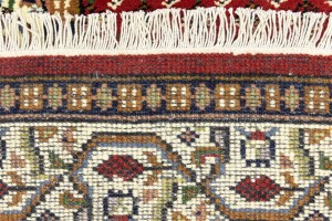 Red Floral 2'8X11'6 Indo Botemir Oriental Runner Rug
