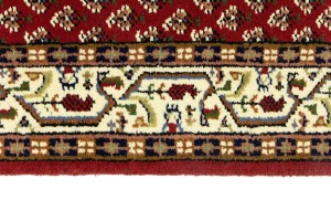 Red Floral 2'8X11'6 Indo Botemir Oriental Runner Rug