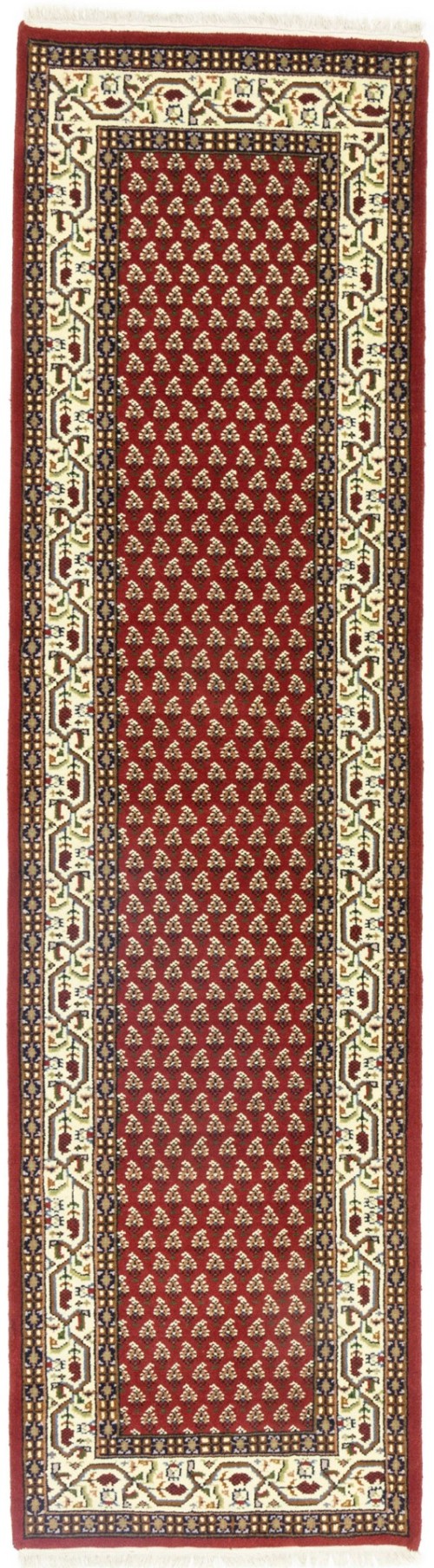 Red Floral 3X10 Indo Botemir Oriental Runner Rug