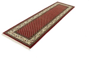 Red Floral 3X10 Indo Botemir Oriental Runner Rug