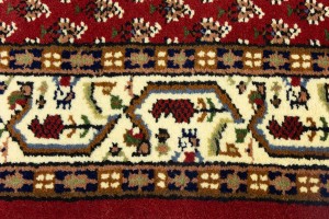 Red Floral 2'5X8'9 Indo Botemir Oriental Runner Rug