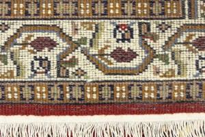 Red Floral 2'5X8'9 Indo Botemir Oriental Runner Rug