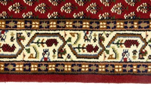 Red Floral 2'5X8'9 Indo Botemir Oriental Runner Rug