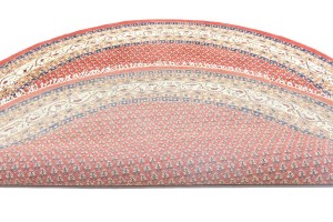 Red Floral 10X10 Indo Botemir Oriental Round Rug