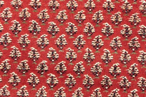 Red Floral 10X10 Indo Botemir Oriental Round Rug