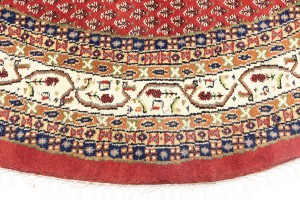 Red Floral 10X10 Indo Botemir Oriental Round Rug