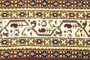 Red Floral 6X8 Indo Botemir Oriental Rug