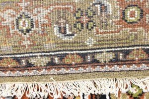 Cream Floral Tribal 6X8 Indo-Bidjar Oriental Rug