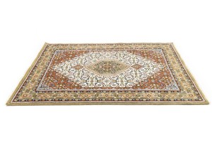 Cream Floral Tribal 6X8 Indo-Bidjar Oriental Rug