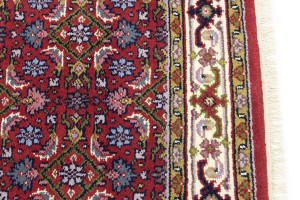 Red Floral Tribal 4X6 Indo-Bidjar Oriental Rug