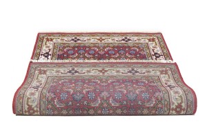 Red Floral Tribal 4X6 Indo-Bidjar Oriental Rug