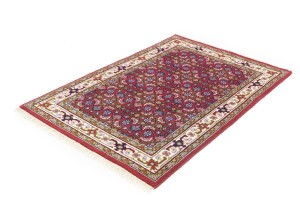 Red Floral Tribal 4X6 Indo-Bidjar Oriental Rug