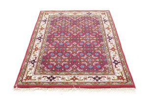 Red Floral Tribal 4X6 Indo-Bidjar Oriental Rug