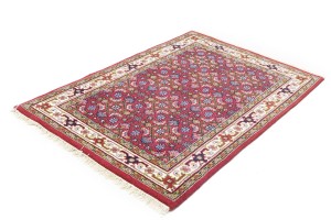 Red Floral Tribal 4X6 Indo-Bidjar Oriental Rug