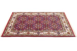 Red Floral Tribal 4X6 Indo-Bidjar Oriental Rug