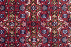 Red Floral Tribal 4X6 Indo-Bidjar Oriental Rug