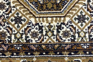 Cream Floral Tribal 4X6 Indo-Bidjar Oriental Rug