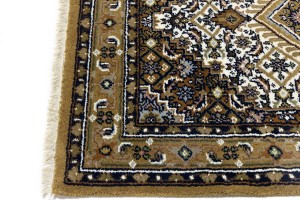 Cream Floral Tribal 4X6 Indo-Bidjar Oriental Rug