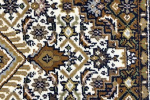 Cream Floral Tribal 4X6 Indo-Bidjar Oriental Rug