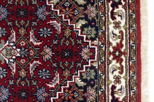 Red Floral Tribal 4X6 Indo-Bidjar Oriental Rug