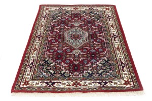 Red Floral Tribal 4X6 Indo-Bidjar Oriental Rug
