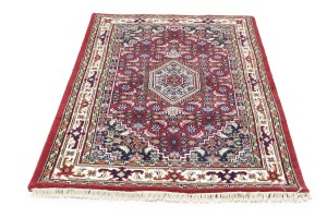 Red Floral Tribal 4X6 Indo-Bidjar Oriental Rug