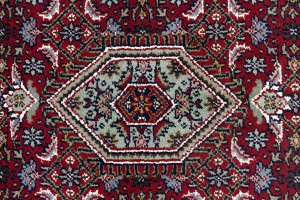 Red Floral Tribal 4X6 Indo-Bidjar Oriental Rug