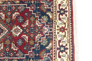 Red Floral Tribal 3X10 Indo-Bidjar Oriental Runner Rug