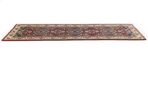 Red Floral Tribal 3X10 Indo-Bidjar Oriental Runner Rug