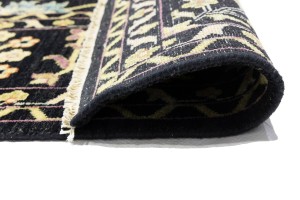 Black Floral 9X12 Osh Chobi Oriental Rug