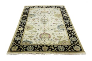 Cream Floral Osh Chobi 5X8 Peshawar Oriental Rug